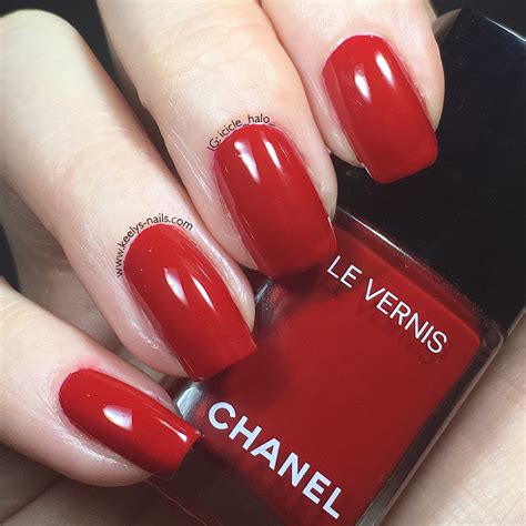 chanel radiant red nail polish|Chanel rouge puissant nail polish.